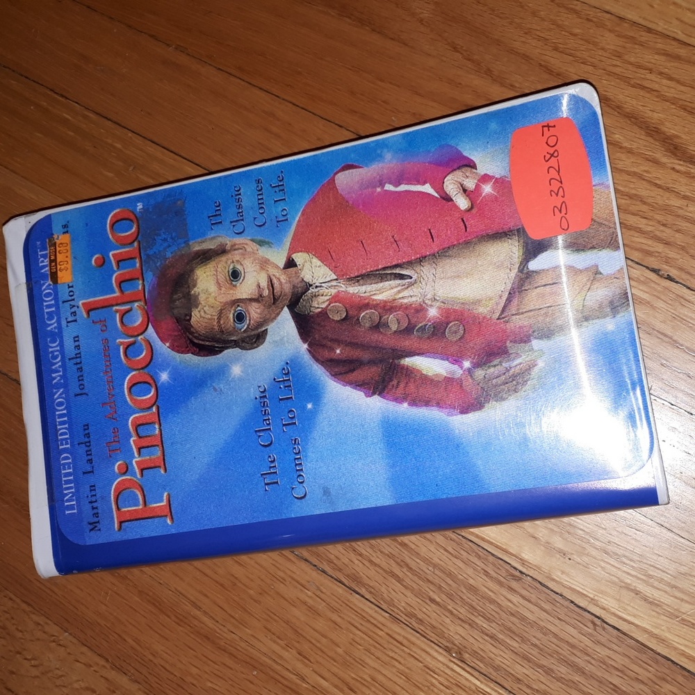 Ex rental Pinochio on VHS Lenticular cover